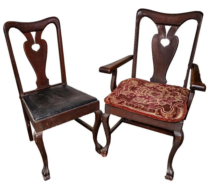 Matching Mahogany Host and Side Chairs