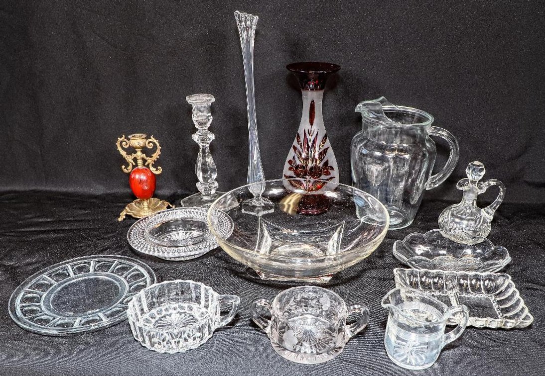 Glass Hostess Pieces