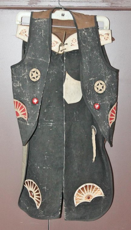 Child's Western Felt Vest and Chaps from Joe Ley's Private Collection