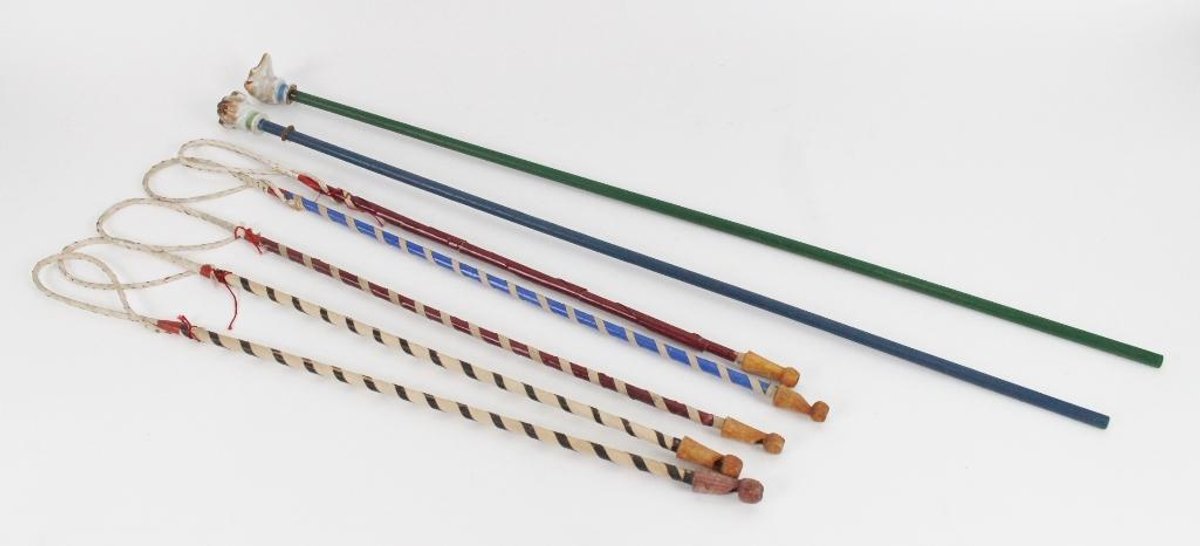 Fontaine/Fountain Ferry Carnival Prize Canes and Porcelain Animal Heads from Joe Ley's Private Collection