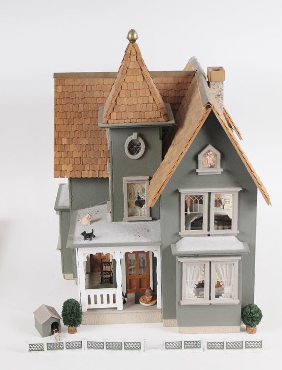 Victorian Dollhouse with Furnishings from Joe Ley's Private Collection