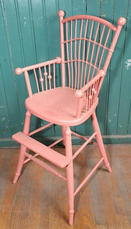 Circa 1940's Painted High Chair