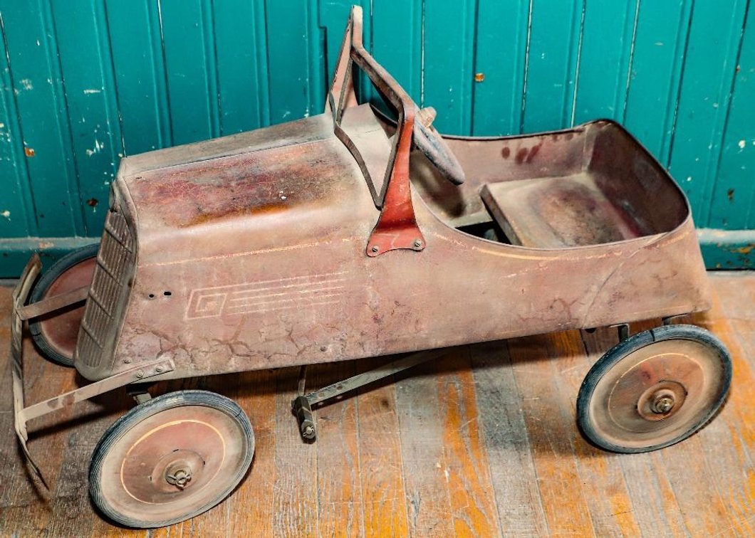 Circa 1930's Metal Pedal Car