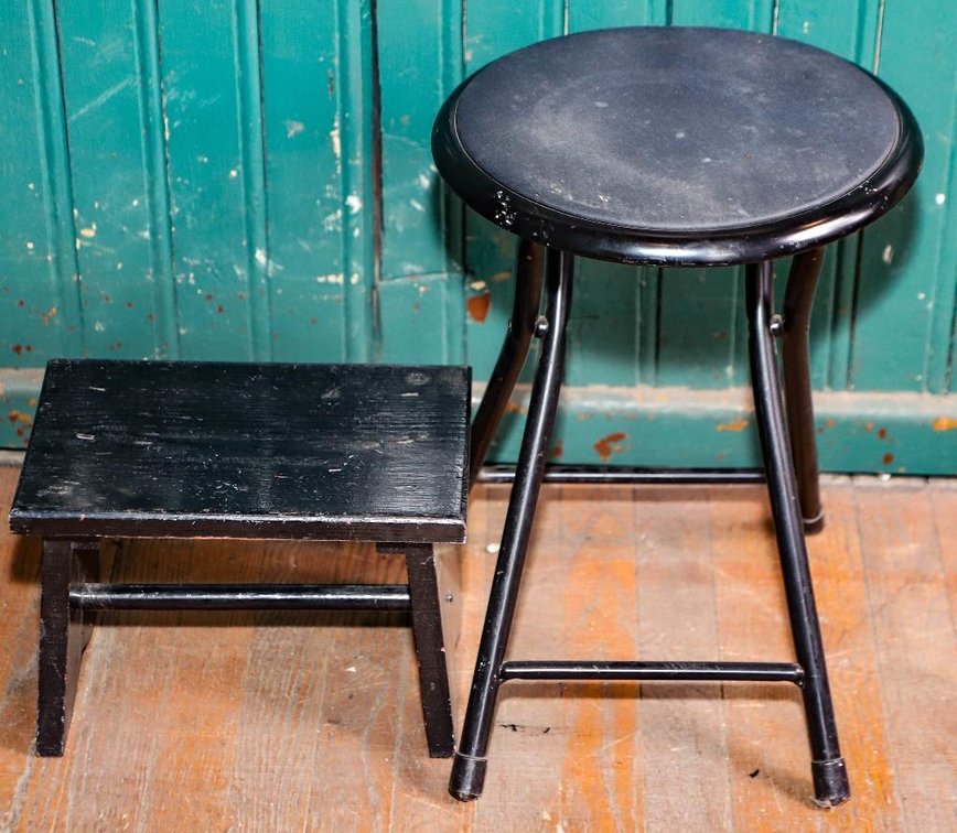 Folding Stool and Foot Stool