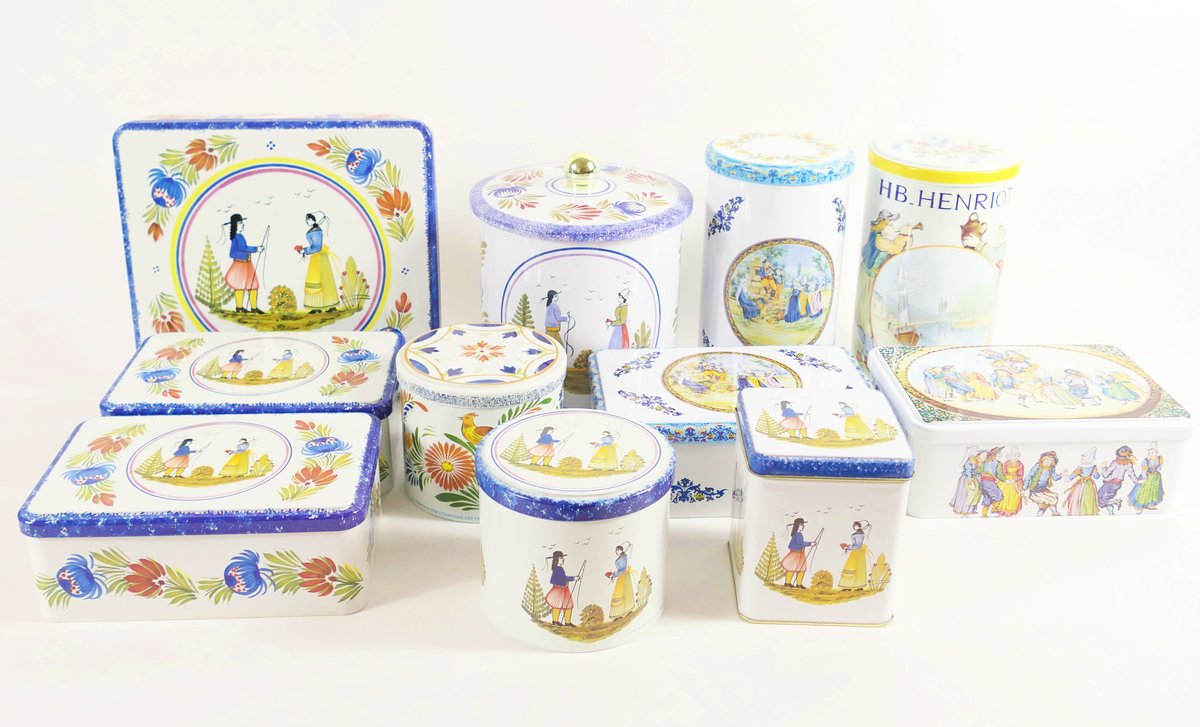 Set of Quimper Tins