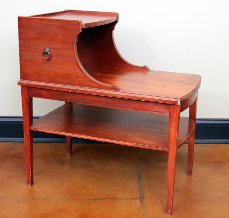 Cherry two-level side table