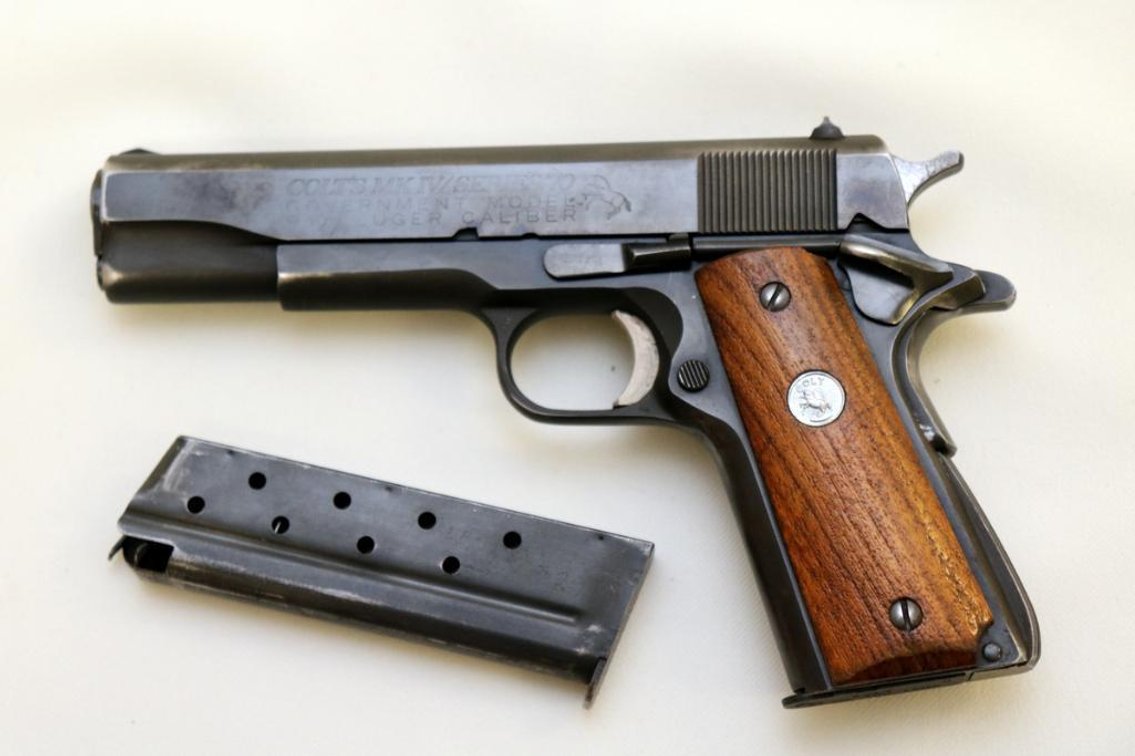 Colt MK IV Series 70 Government Model semi-automatic 9mm handgun