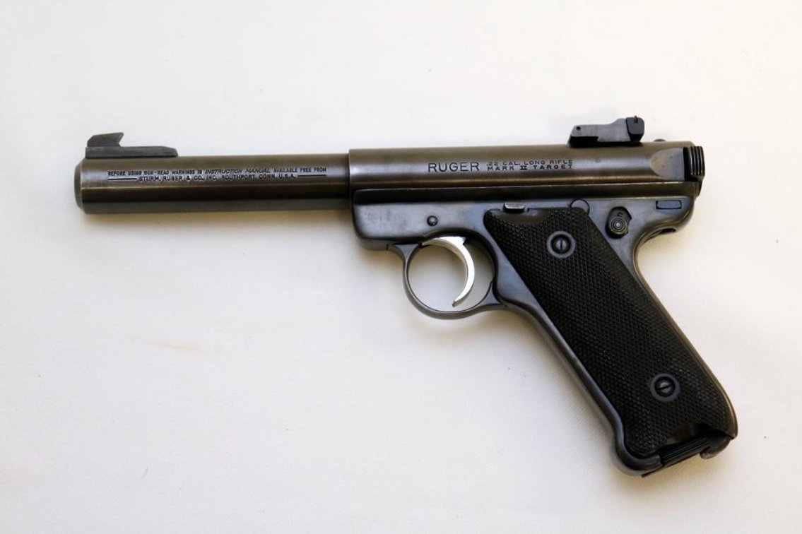 Ruger Mark II Target .22 cal semi-automatic pistol