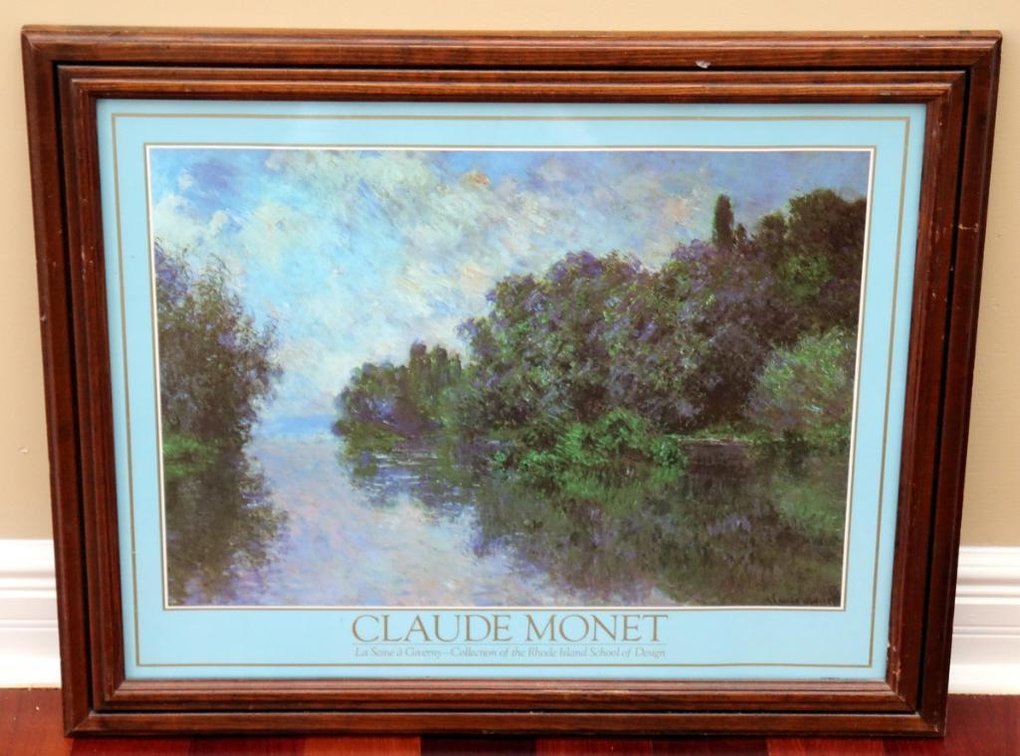 "La Siene a Giverny" print by Claude Monet