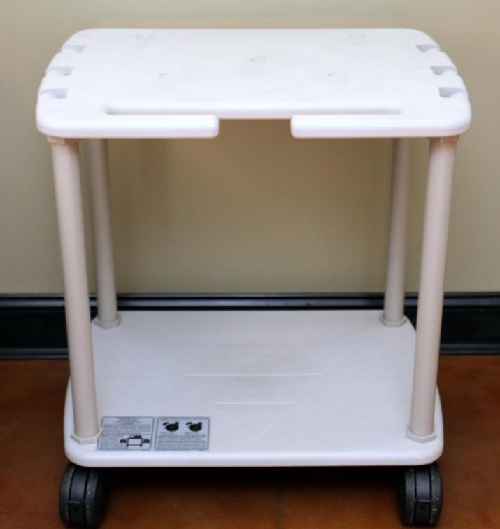 Heavy Plastic Cart with Cord Hooks