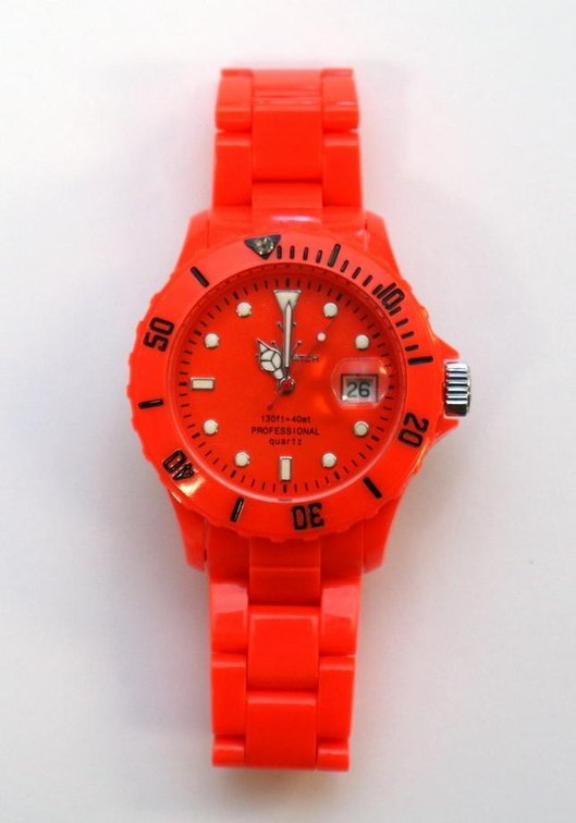Unisex watch by Toy Watch in neon orange