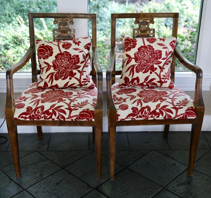 Neoclassical Style Armchairs