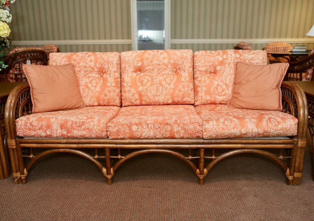 Bentwood Cushioned Sofa