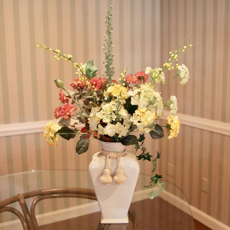 Vase with Floral Arrangement