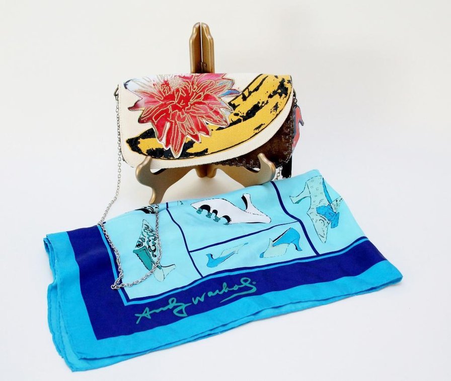 Andy Warhol Pop Art Purse and Scarf