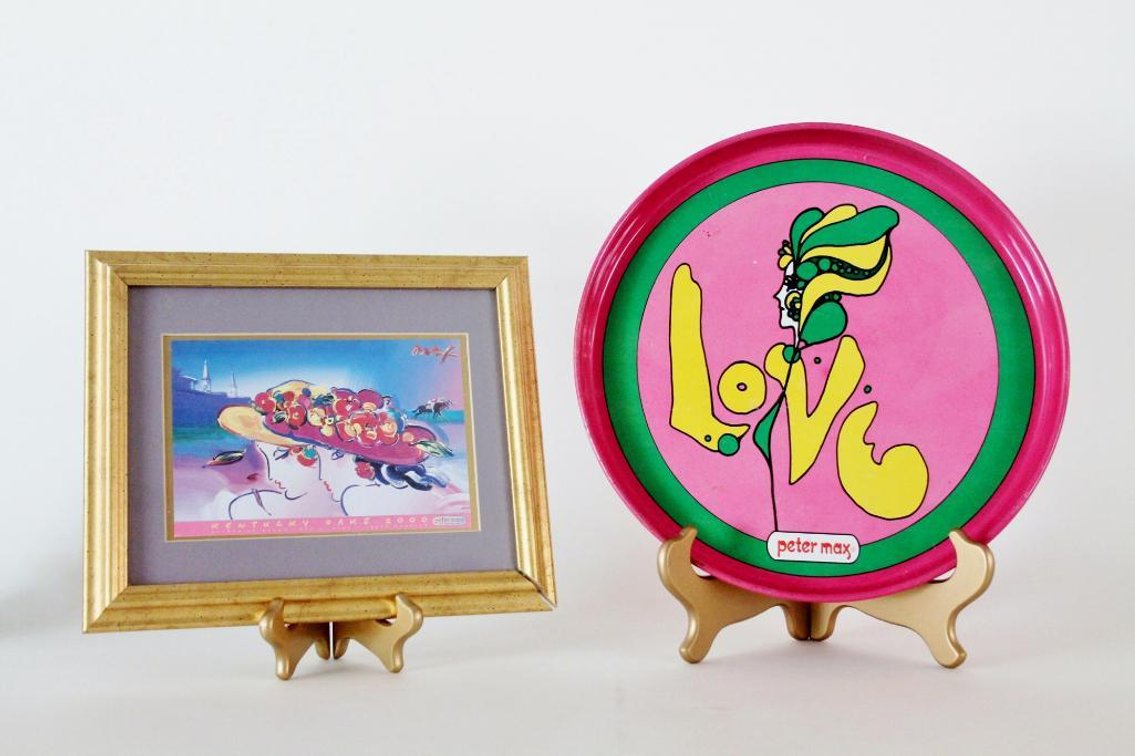 Peter Max Tray and Print