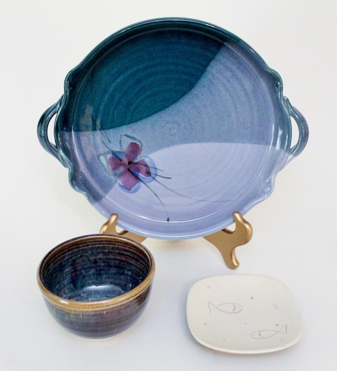 (3) Piece Thrown Pottery Collection