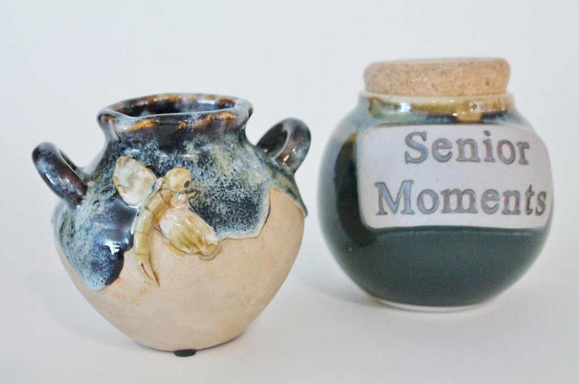 (2) Pottery Pots