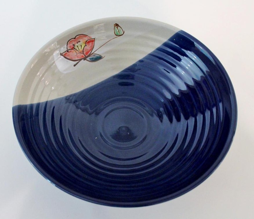 Two Tone Pottery Center Bowl