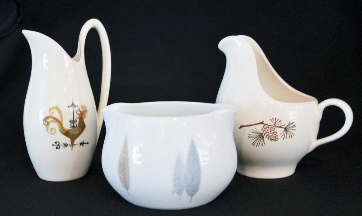 (3) Mid Century Modern China Pieces