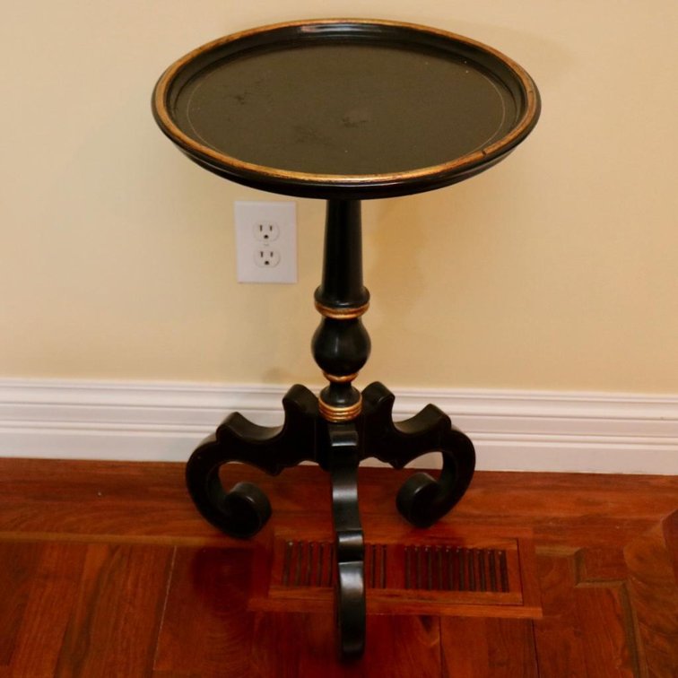 Drinks Table With Gold Accenting