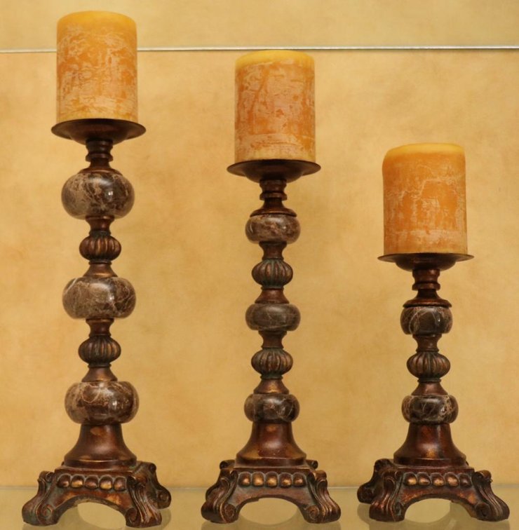 Graduating Size Candle Holders