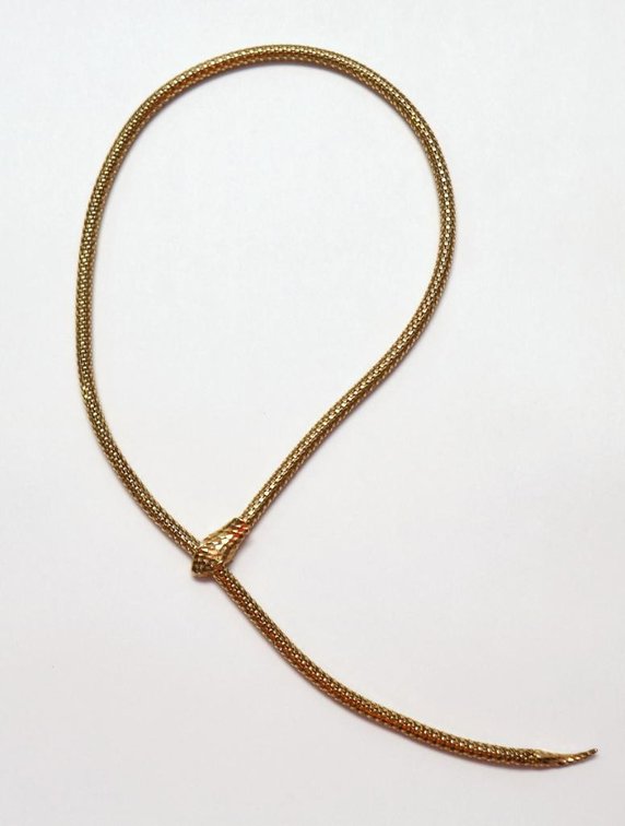 Sterling Silver snake slide choker