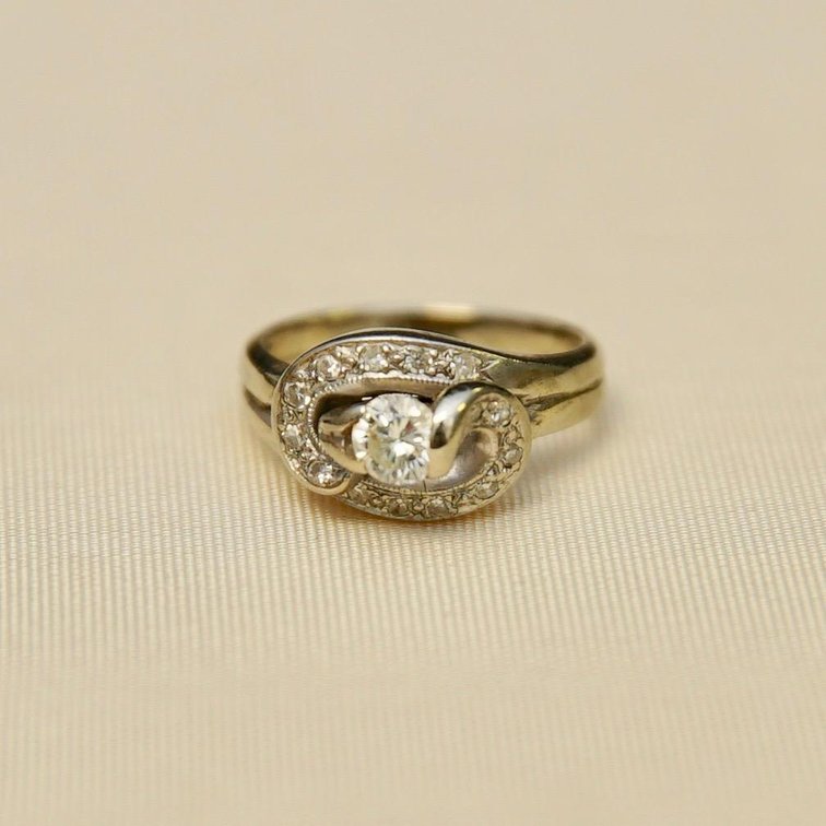14k Gold Diamond Ring