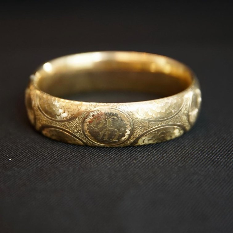 Antique Gold Filled Bangle
