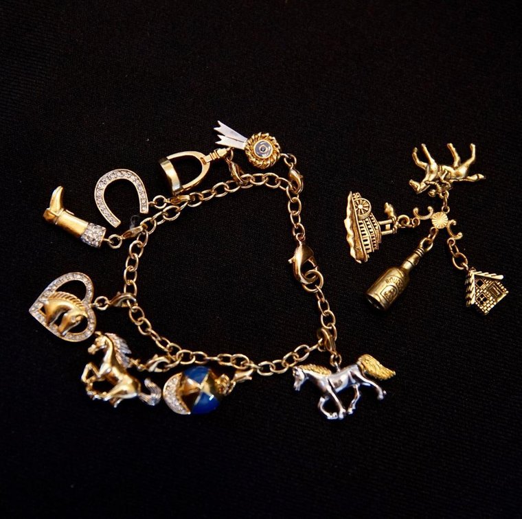 Kentucky and Horse-Themed Charm Bracelet