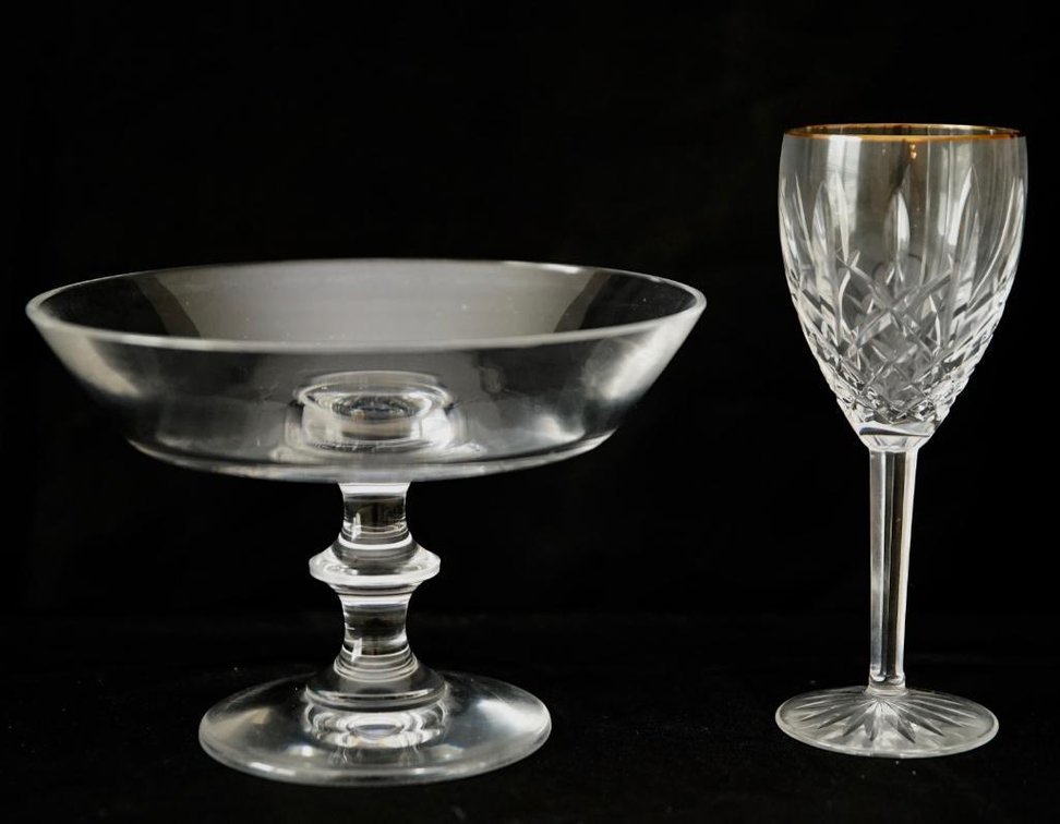 Val St. Laurent Compote and Waterford Goblet