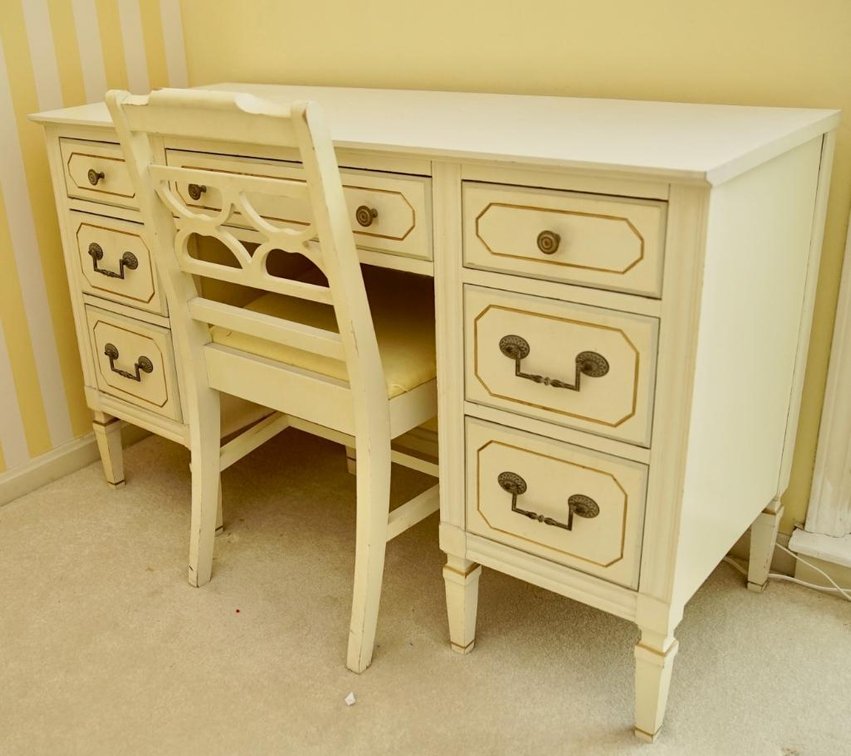 French Provincial Desk and Chair
