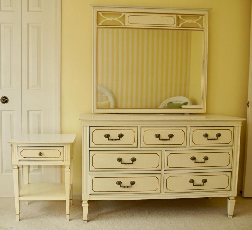 French Provincial Dresser and Nightstand