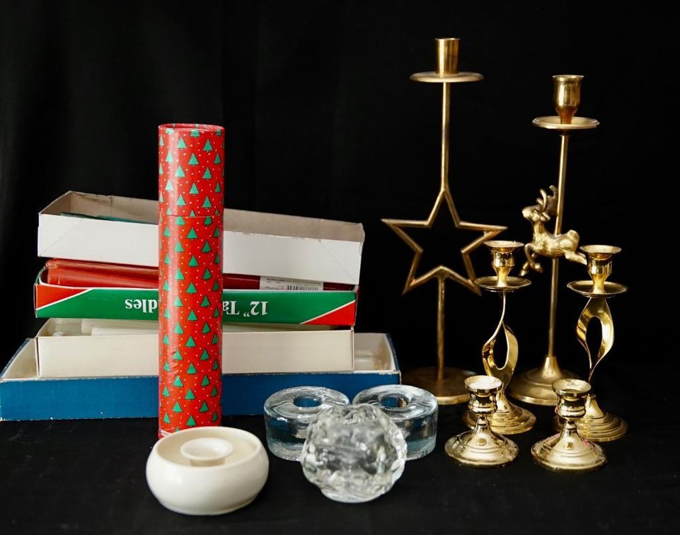 Taper Candles and Holders
