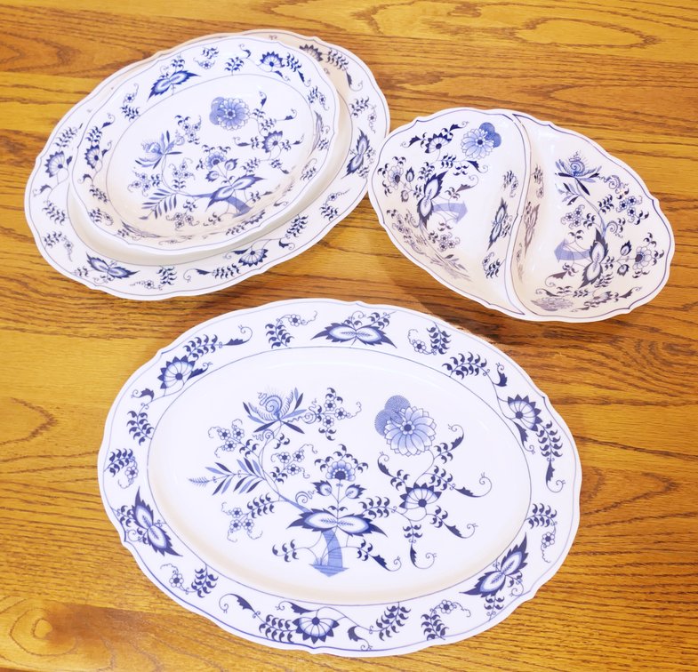 Blue Danube Platters and Bowls