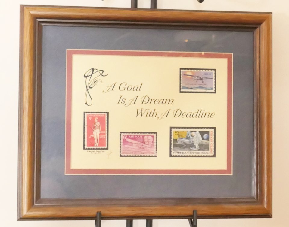 Framed Stamps with Quote