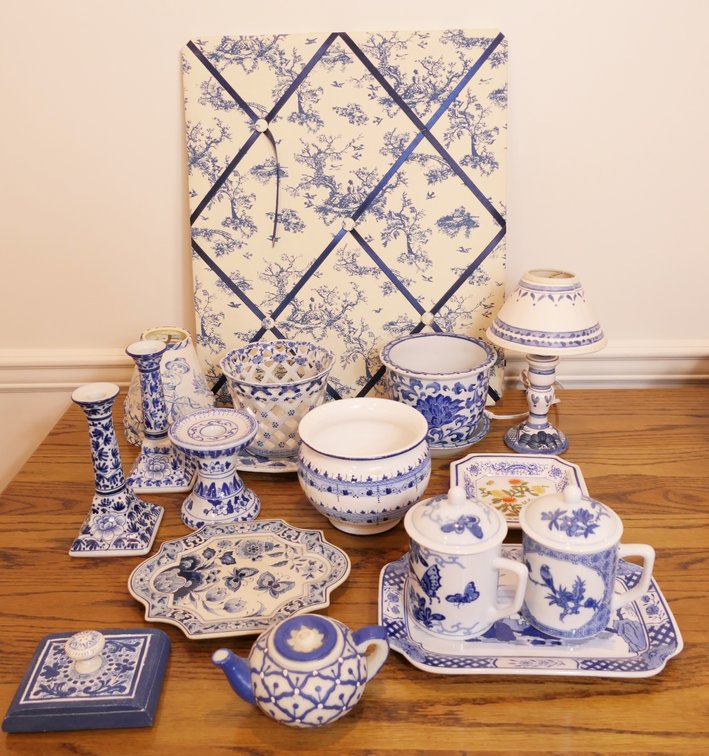 Blue and White Home Decor
