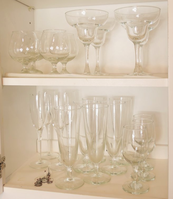 21 Piece Set of Stemware Glasses