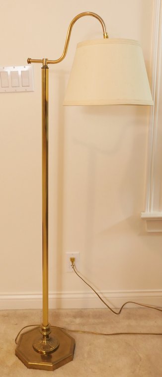Brass Column Floor Lamp