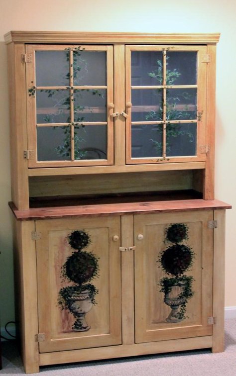 Painted Kitchen Cabinet
