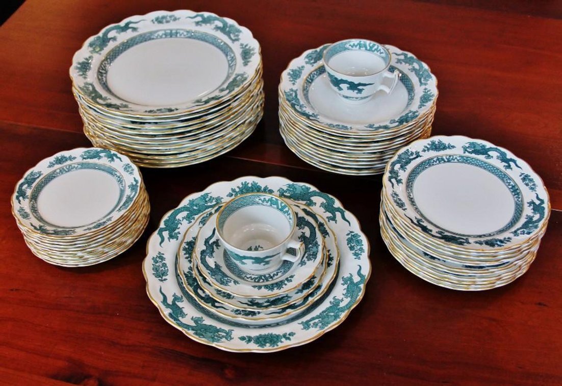 Dragon Design Earthenware Service for 12