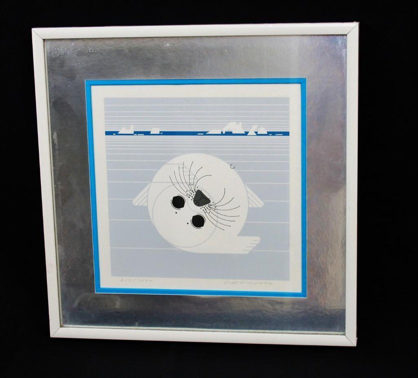 Charley Harper Serigraph “Whitecoat"