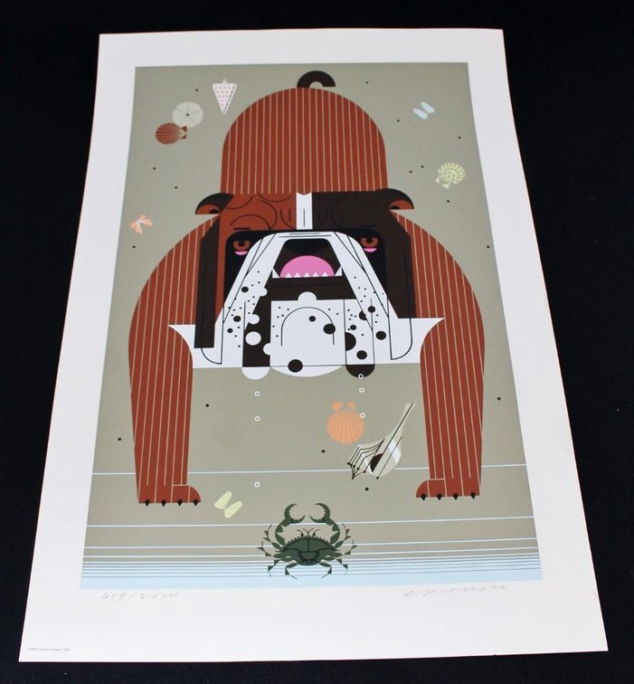 Charley Harper Serigraph “Claws”