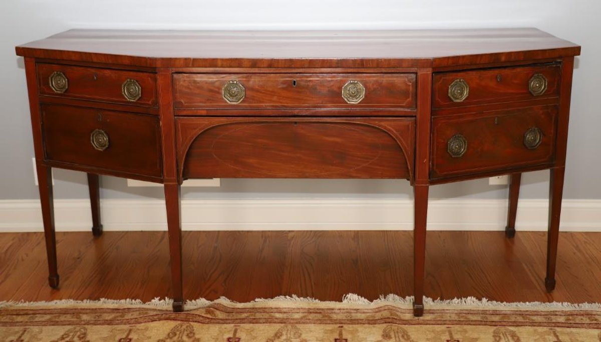 Period Handmade Mahogany Veneered Sideboard