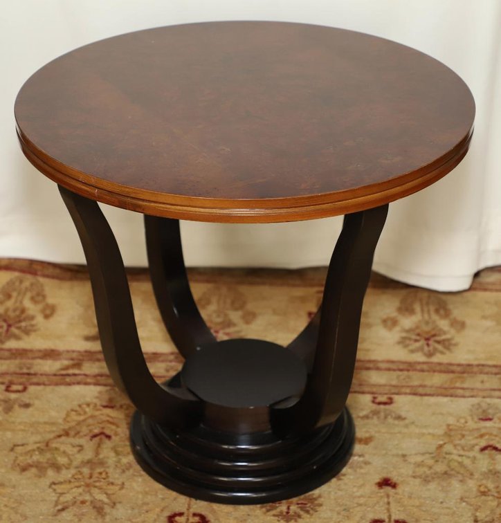 Burled Walnut Side Table