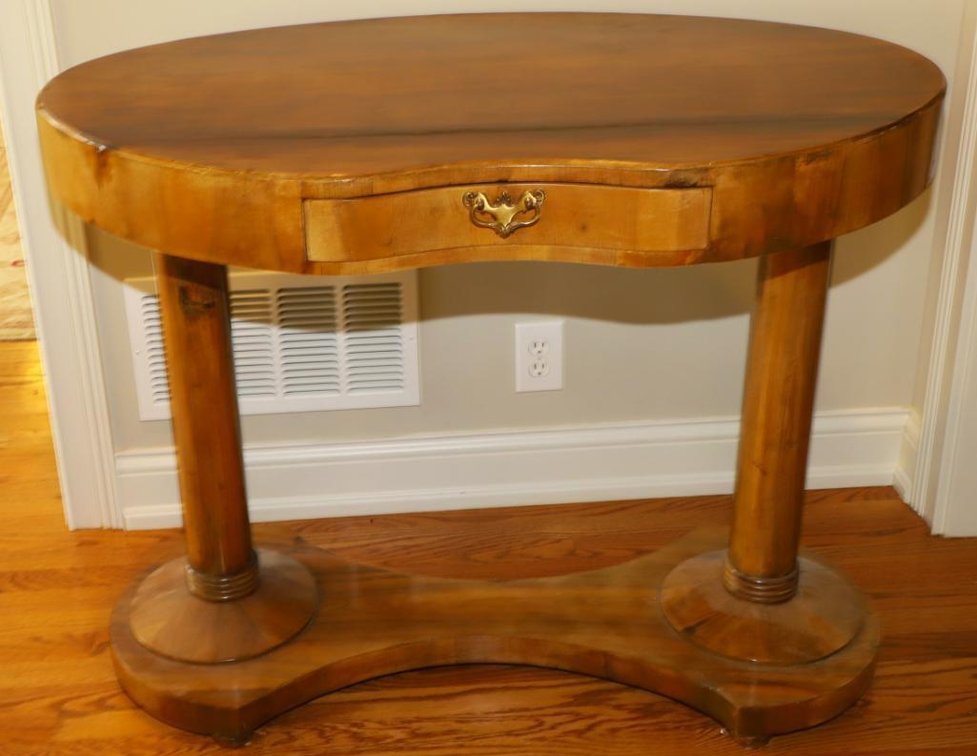 Antique Biedermeier Kidney Bean Desk