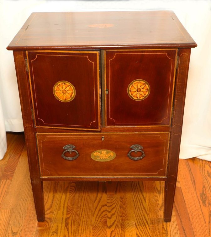 Antique English Bedside Commode