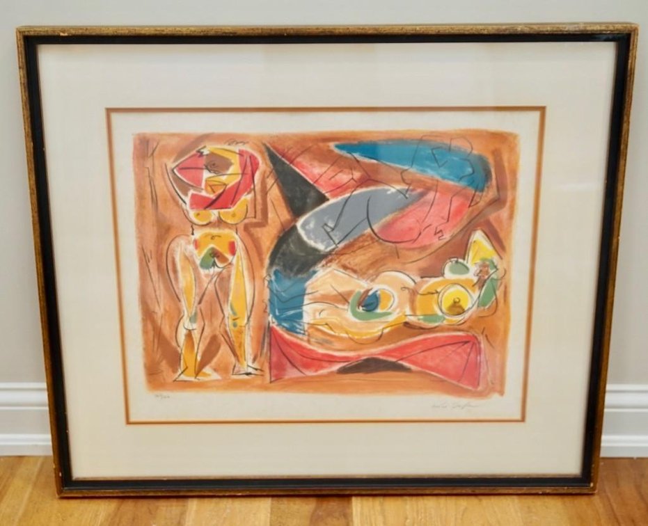 Surrealist Serigraph by André Masson