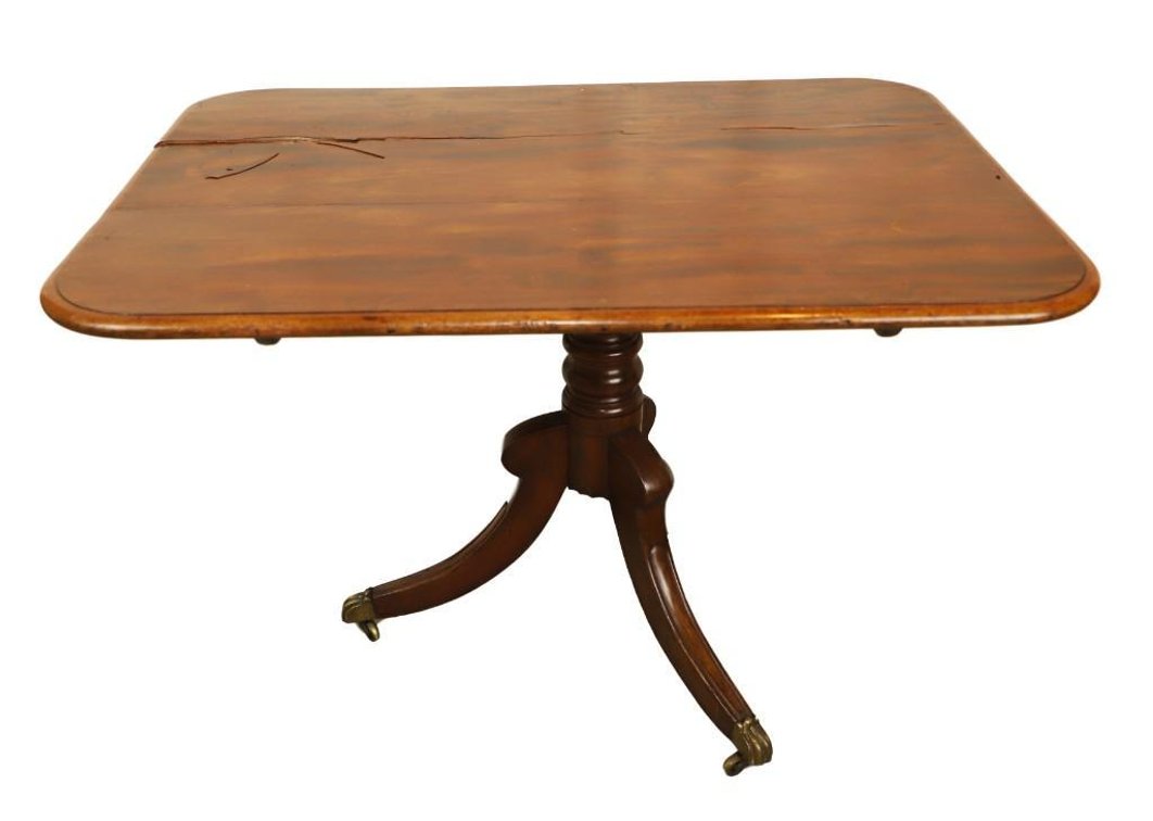 Mahogany Contoured Edge Center Table