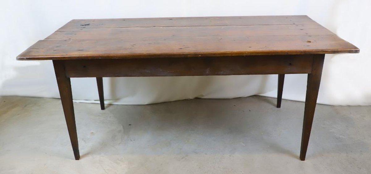 Rustic Pine Farmhouse Table
